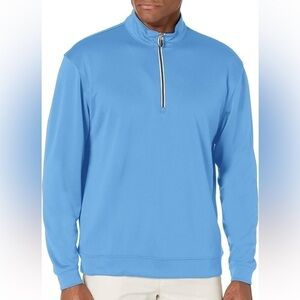 Pebble Beach Men’s Quarter Zip Pullover in Blue, XXL
